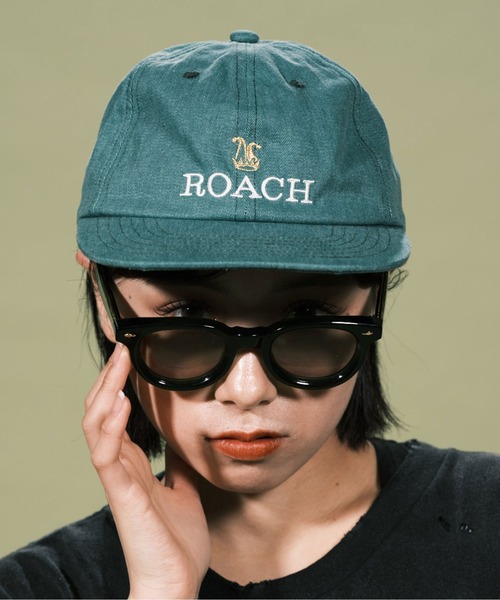 RePRODUCTION LABEL（リプロダクションレーベル）の「【ユニセックス】【RePRODUCTION LABEL / リプロダクションレーベル】ピグメント刺繍キャップ（キャップ・レディース・グリーン/アイボリー/チャコールグレー/ブルー・FREE）」の3枚目の写真