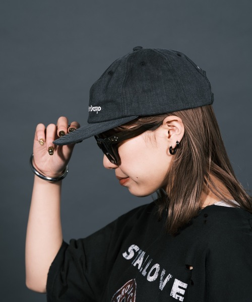 RePRODUCTION LABEL（リプロダクションレーベル）の「【ユニセックス】【RePRODUCTION LABEL / リプロダクションレーベル】ピグメント刺繍キャップ（キャップ・レディース・グリーン/アイボリー/チャコールグレー/ブルー・FREE）」の11枚目の写真