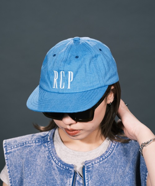 RePRODUCTION LABEL（リプロダクションレーベル）の「【ユニセックス】【RePRODUCTION LABEL / リプロダクションレーベル】ピグメント刺繍キャップ（キャップ・レディース・グリーン/アイボリー/チャコールグレー/ブルー・FREE）」の21枚目の写真
