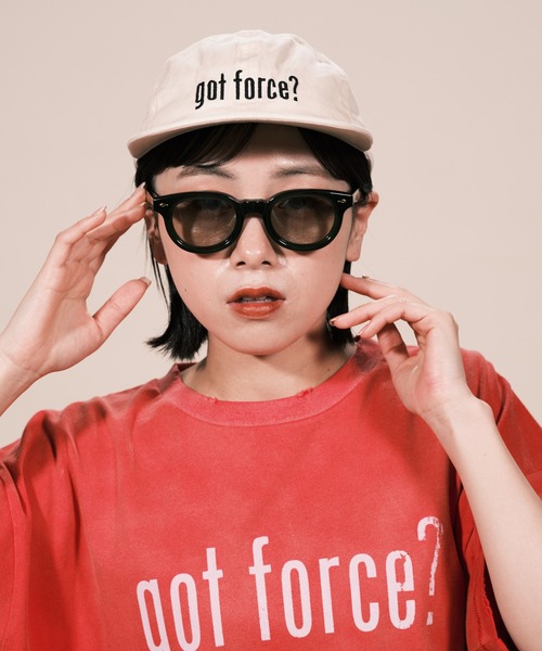 RePRODUCTION LABEL（リプロダクションレーベル）の「【ユニセックス】【RePRODUCTION LABEL / リプロダクションレーベル】ピグメント刺繍キャップ（キャップ・レディース・グリーン/アイボリー/チャコールグレー/ブルー・FREE）」の6枚目の写真