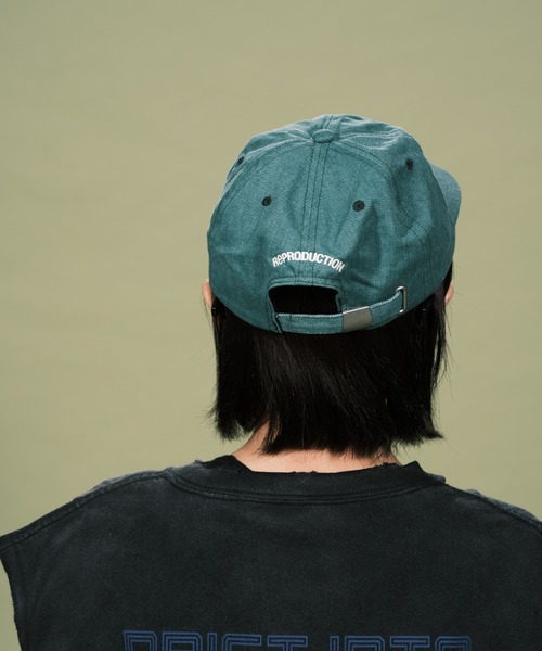 RePRODUCTION LABEL（リプロダクションレーベル）の「【ユニセックス】【RePRODUCTION LABEL / リプロダクションレーベル】ピグメント刺繍キャップ（キャップ・レディース・グリーン/アイボリー/チャコールグレー/ブルー・FREE）」の20枚目の写真
