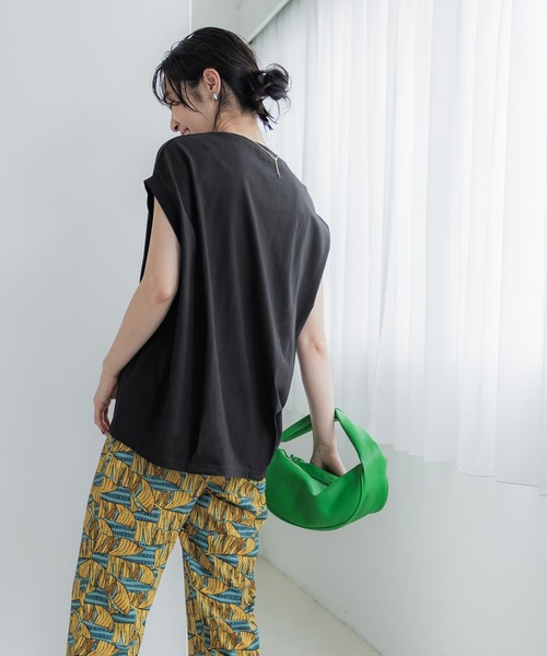 coca（coca）（コカ）の「バックタックカットソーチュニック（Tシャツ/カットソー・レディース・チャコール/ブラック/ホワイト・M/L）」の11枚目の写真