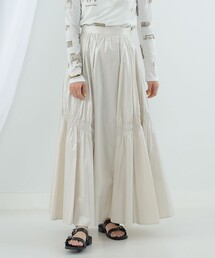 Ray BEAMS | Ray BEAMS / グロッシー ギャザー スカート(スカート)