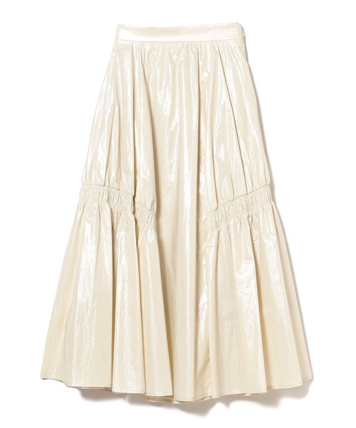 Ray BEAMS（レイビームス）の「Ray BEAMS / グロッシー ギャザー スカート（スカート・レディース・ブラック/ホワイト系その他6・1/0）」の12枚目の写真