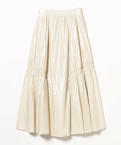 Ray BEAMS（レイビームス）の「Ray BEAMS / グロッシー ギャザー スカート（スカート・レディース・ブラック/ホワイト系その他6・1/0）」の14枚目の写真