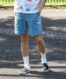 WALK SHORTS/BANKS(バンクス)スタンダードシルエットワンポイントブランドロゴベイカーショートパンツ