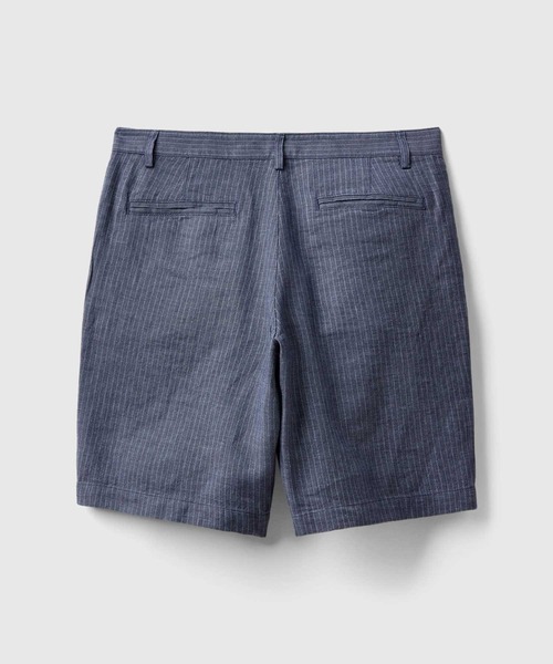 BENETTON (UNITED COLORS OF BENETTON)（ベネトンユナイテッドカラーズオブベネトン）の「リネン先染めストライプバミューダショートパンツ（その他パンツ・メンズ・インディゴブルー・44/46/50/42）」の5枚目の写真