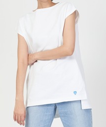 ORCIVAL | LONG SLIT SLEEVELESS BOAT NECK P.O. ロング スリット スリーブレス ボートネック プルオーバー(Tシャツ/カットソー)