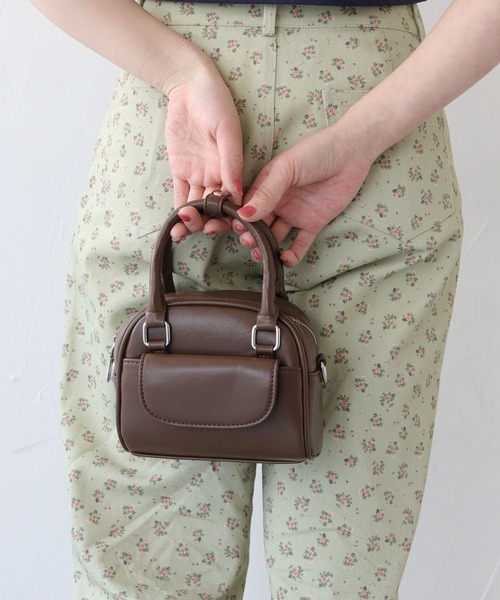 nomnom(ノムノム)の「【nomnom】ボストンミニショルダーバッグ(ショルダーバッグ・レディース・ダークブラウン/アイボリー/ブラック・FREE)」の15枚目の写真