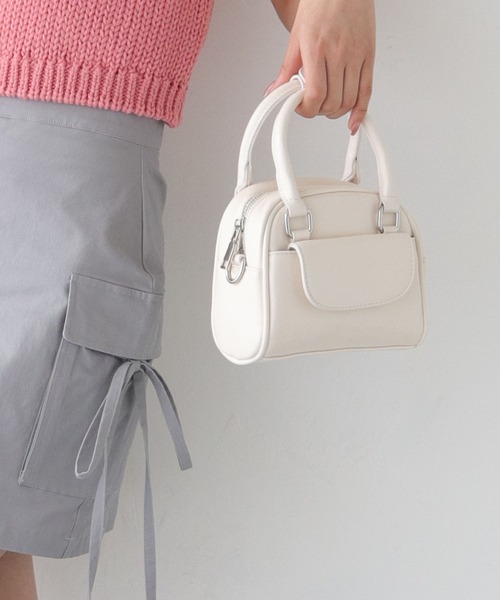 nomnom(ノムノム)の「【nomnom】ボストンミニショルダーバッグ(ショルダーバッグ・レディース・ダークブラウン/アイボリー/ブラック・FREE)」の20枚目の写真