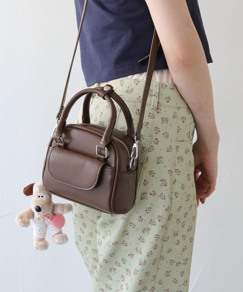 nomnom(ノムノム)の「【nomnom】ボストンミニショルダーバッグ(ショルダーバッグ・レディース・ダークブラウン/アイボリー/ブラック・FREE)」の17枚目の写真