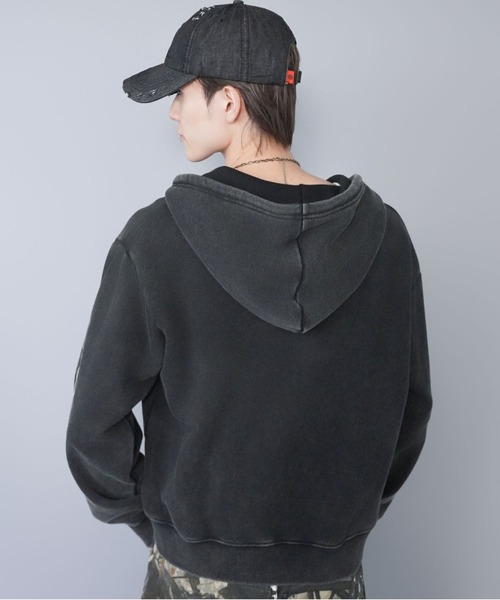 SPINNS（スピンズ）の「ダメージデニムキャップ/韓国/Y2K/グランジストリート/ユニセックス（キャップ・メンズ・ブラウン/ブラック・ONESIZE）」の17枚目の写真