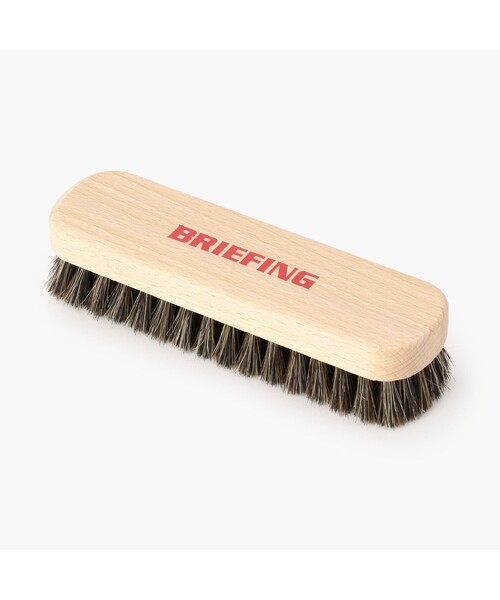 BRIEFING(ブリーフィング)の「【BRIEFING/ブリーフィング】BR PRO HORSE BRUSH(シューケア用品・メンズ・ホワイト・FREE)」の1枚目の写真