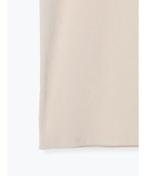 Lugnoncure（ルノンキュール）の「空紡糸テレコタンクトップ（タンクトップ・レディース・オフホワイト/ベージュ/ブラック・F）」の11枚目の写真