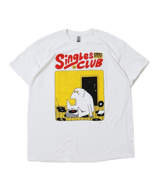 SUB POP(サブポップ)の「S/S PRINT TEE"SINGLES CLUB VOL.8" / ショートスリーブ プリント ティー "シングルズ クラブ ボリューム エイト”(Tシャツ/カットソー・メンズ・ブラック/ホワイト・MEDIUM/LARGE/X-LARGE/SMALL)」の6枚目の写真