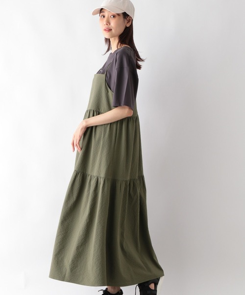 GLOBAL WORK(グローバルワーク)の「お手入れらくらく2WAYキャミワンピース/115349(ワンピース・レディース・ブラウン/ブラック/カーキ・FREE)」の10枚目の写真