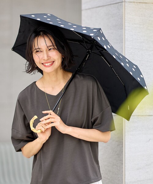晴雨兼用】ドットパラソル（折りたたみ傘）｜any Fam