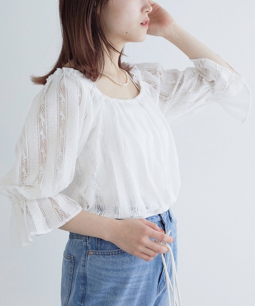 w closet（ダブルクローゼット）の「【2WAY】パフスリーブショート丈