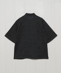 H BEAUTY&YOUTH◆レースハーフスリーブシャツ/半袖シャツ/FREE/コットン/GRN/16162990434// レース ハーフスリーブシャツ ＜A DAY IN THE LIFE＞
