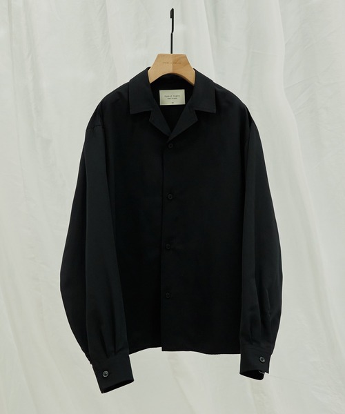 パブリックトウキョウ　リネンライクオープンカラーブラウス PUBLIC TOKYO（パブリックトウキョウ）の「リネンライクオープン