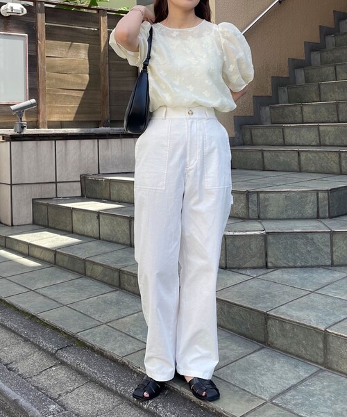 fredy emue（フレディエミュ）の「コットンラチネペインターパンツ（その他パンツ・レディース・チャコールグレー/カーキ/オフホワイト・38/36）」の4枚目の写真