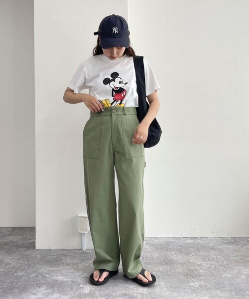 fredy emue（フレディエミュ）の「コットンラチネペインターパンツ（その他パンツ・レディース・チャコールグレー/カーキ/オフホワイト・38/36）」の9枚目の写真