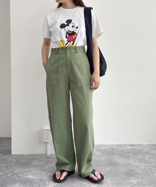 fredy emue（フレディエミュ）の「コットンラチネペインターパンツ（その他パンツ・レディース・チャコールグレー/カーキ/オフホワイト・38/36）」の11枚目の写真