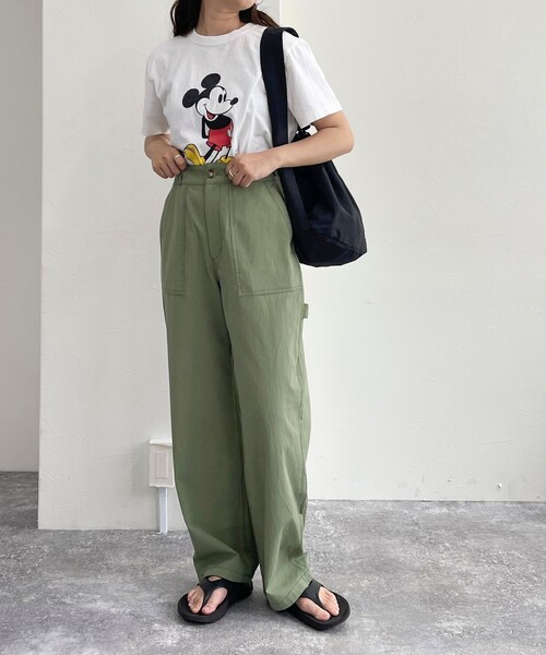fredy emue（フレディエミュ）の「コットンラチネペインターパンツ（その他パンツ・レディース・チャコールグレー/カーキ/オフホワイト・38/36）」の12枚目の写真