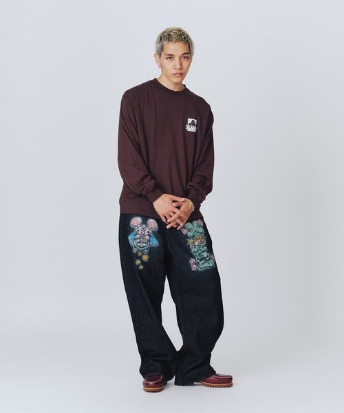 XLARGE(エクストララージ)の「OG L/S TEE(Tシャツ/カットソー・メンズ・グリーン/ブラウン/ホワイト/ブラック・S/M/L/XL)」の21枚目の写真