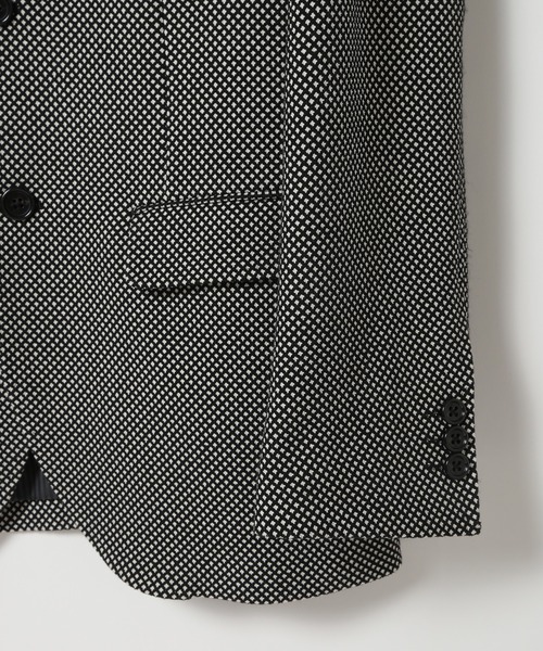 CROWDED CLOSET（クラウデッドクローゼット）の「TRドビーストレッチジャケット（セットアップ対応）（テーラードジャケット・メンズ・グレー/ブラック・03/02/01/04）」の7枚目の写真