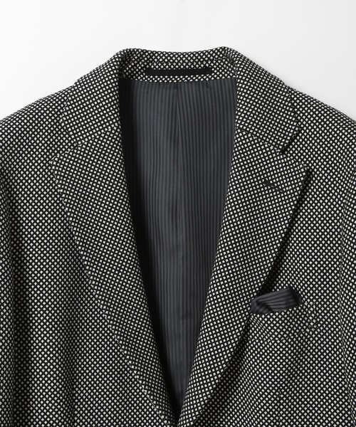 CROWDED CLOSET（クラウデッドクローゼット）の「TRドビーストレッチジャケット（セットアップ対応）（テーラードジャケット・メンズ・グレー/ブラック・03/02/01/04）」の5枚目の写真