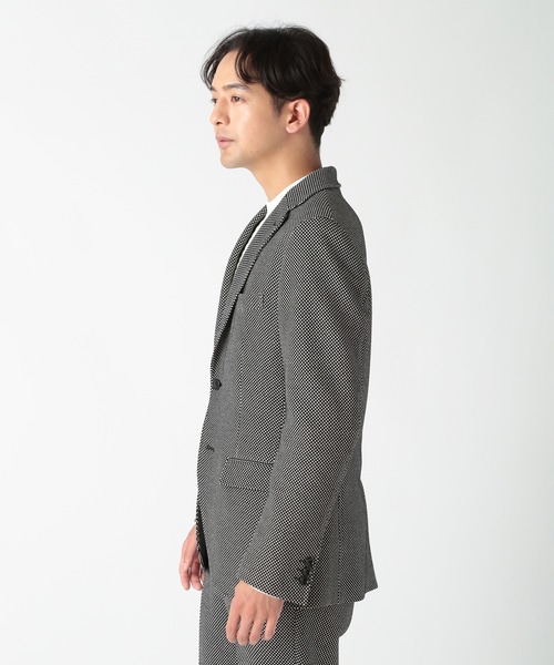 CROWDED CLOSET（クラウデッドクローゼット）の「TRドビーストレッチジャケット（セットアップ対応）（テーラードジャケット・メンズ・グレー/ブラック・03/02/01/04）」の13枚目の写真