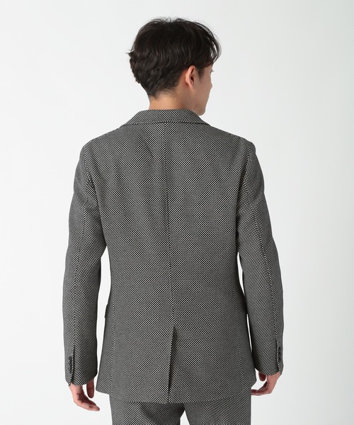 CROWDED CLOSET（クラウデッドクローゼット）の「TRドビーストレッチジャケット（セットアップ対応）（テーラードジャケット・メンズ・グレー/ブラック・03/02/01/04）」の14枚目の写真