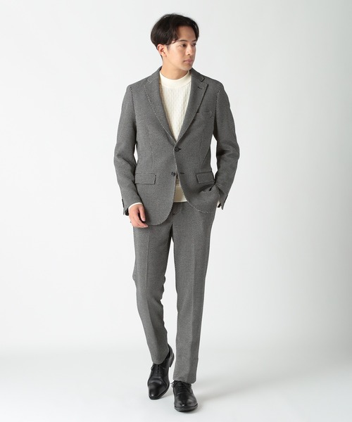 CROWDED CLOSET（クラウデッドクローゼット）の「TRドビーストレッチジャケット（セットアップ対応）（テーラードジャケット・メンズ・グレー/ブラック・03/02/01/04）」の19枚目の写真