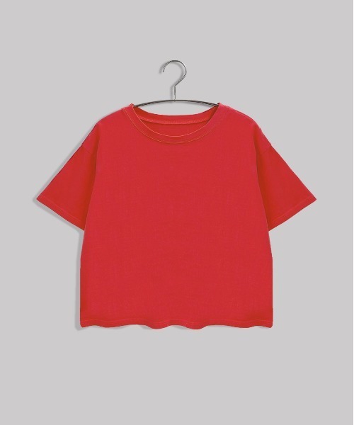 セール】ヴィンテージ風 ピグメントショート丈Tシャツ（Tシャツ