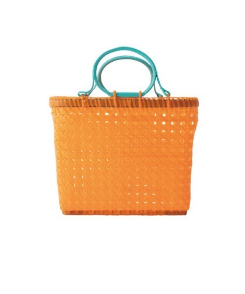 LILA&FLEUR(リラアンドフルール)の「Lila Basket M(かごバッグ・レディース・オレンジ/ライム/チャコールグレー/ラベンダー/ホワイト×ブルー/ブルー/イエロー・MEDIUM)」の14枚目の写真