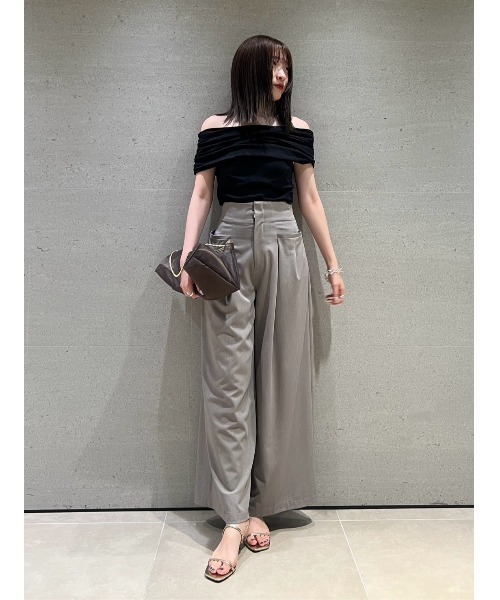 【試着のみ】SNIDEL カットソー ペプラムカットソー（カットソー/Tシャツ）｜SNIDEL（スナイデル