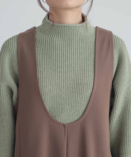 n'OrLABEL(ノアールレーベル)の「『前後2wayドロストサロペット』(サロペット/オーバーオール・レディース・ブラック/ベージュ・1/2)」の13枚目の写真