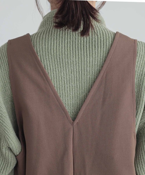 n'OrLABEL(ノアールレーベル)の「『前後2wayドロストサロペット』(サロペット/オーバーオール・レディース・ブラック/ベージュ・1/2)」の14枚目の写真