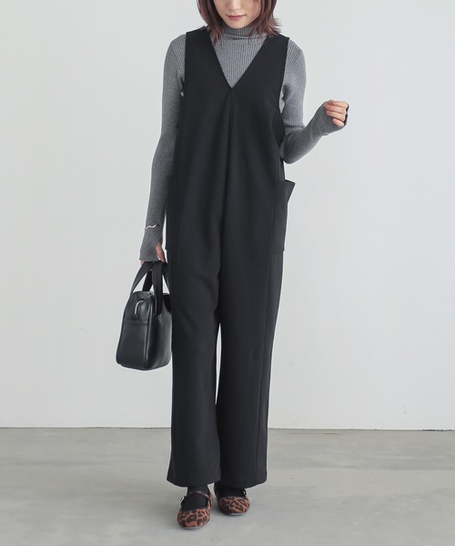 n'OrLABEL(ノアールレーベル)の「『前後2wayドロストサロペット』(サロペット/オーバーオール・レディース・ブラック/ベージュ・1/2)」の19枚目の写真