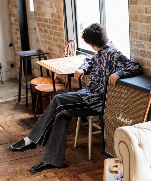 niko and...(ニコアンド)の「リメイクデニムパンツ【niko and ...JEANS 2024AW】(デニムパンツ・メンズ・ブラック/ブルー・LARGE/MEDIUM)」の5枚目の写真