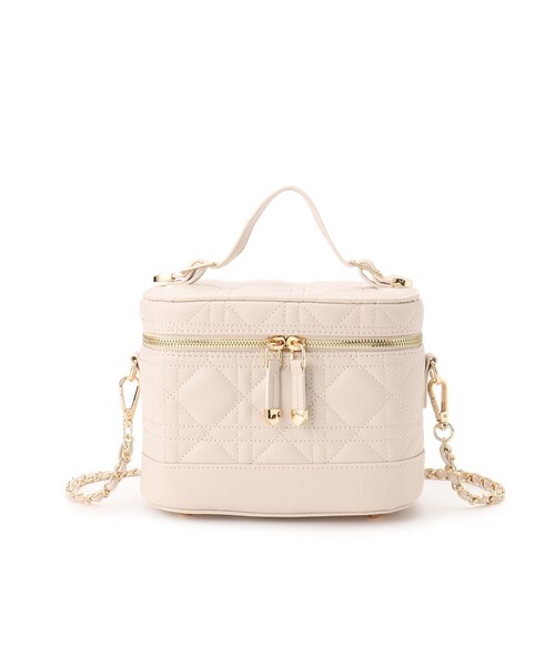 Ober Tashe（オーバータッシェ）の「キルティングバニティ3WAYショルダー（ショルダーバッグ・レディース・ピンク系/ベージュ/アイボリー/ブラック・FREE）」の7枚目の写真