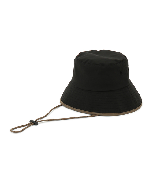 ROPE' PICNIC（ロペピクニック）の「保冷剤ポケット付き遮光サファリハット（ハット・レディース・キナリ/ブラック・FREE）」の9枚目の写真