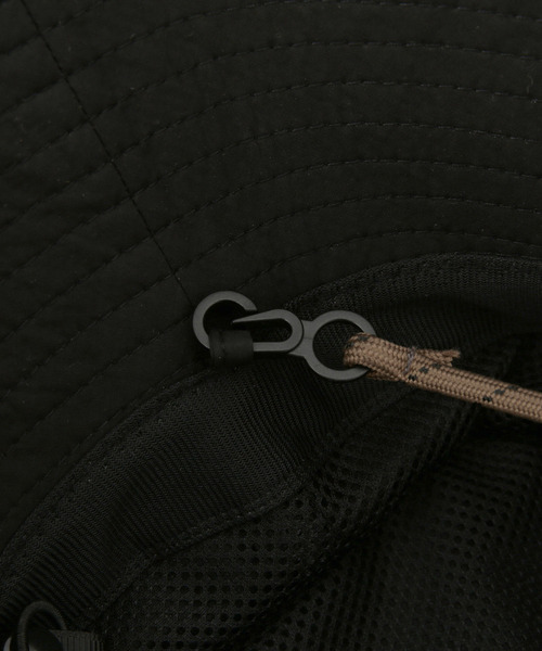 ROPE' PICNIC（ロペピクニック）の「保冷剤ポケット付き遮光サファリハット（ハット・レディース・キナリ/ブラック・FREE）」の4枚目の写真