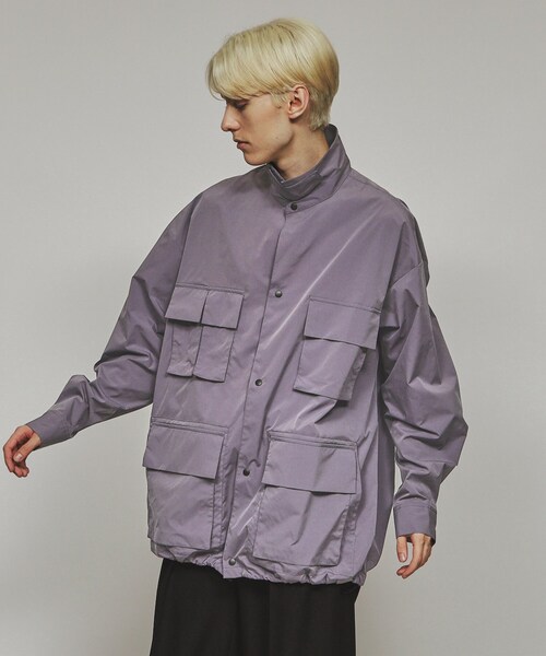 tk.TAKEO KIKUCHI(ティーケータケオキクチ)の「◆タクティカルミリタリーシャツ(シャツ/ブラウス・メンズ・ブラック/ネイビー/ライトパープル・01/03/02)」の3枚目の写真