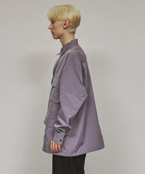 tk.TAKEO KIKUCHI(ティーケータケオキクチ)の「◆タクティカルミリタリーシャツ(シャツ/ブラウス・メンズ・ブラック/ネイビー/ライトパープル・01/03/02)」の17枚目の写真