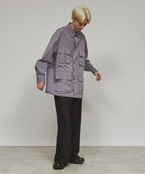 tk.TAKEO KIKUCHI(ティーケータケオキクチ)の「◆タクティカルミリタリーシャツ(シャツ/ブラウス・メンズ・ブラック/ネイビー/ライトパープル・01/03/02)」の22枚目の写真