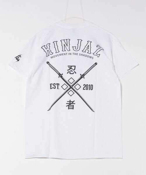 NO WAY(ノーウェイ)の「/KINJAZ/Graphic T(Tシャツ/カットソー・メンズ・ホワイト/ブラック・MEDIUM/LARGE)」の3枚目の写真