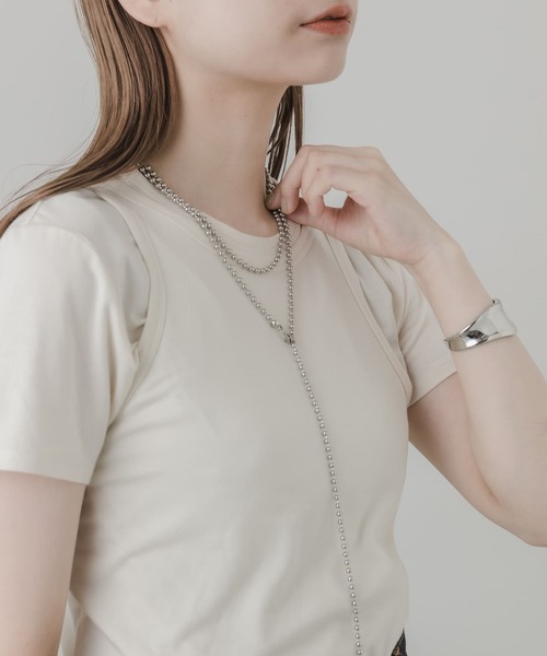 SMELLY（スメリー）の「メタルボールマルチWAYネックレス（ネックレス・レディース・シルバー・-）」の2枚目の写真