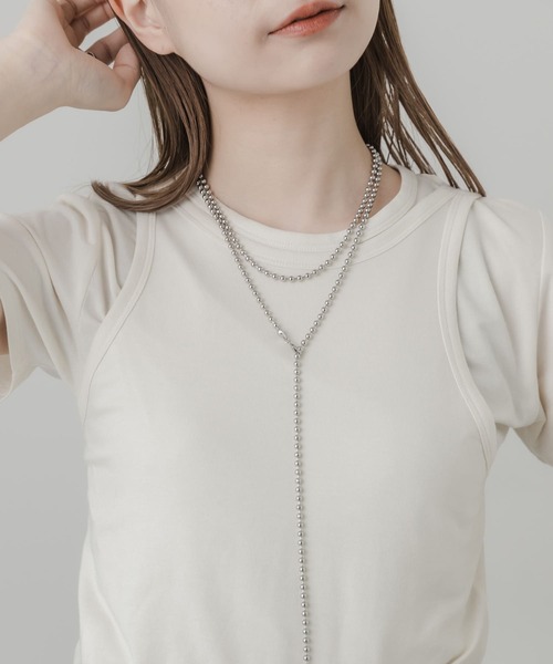 SMELLY（スメリー）の「メタルボールマルチWAYネックレス（ネックレス・レディース・シルバー・-）」の4枚目の写真